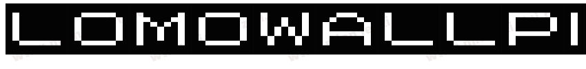 LomoWallPixel LT W01 0字体转换